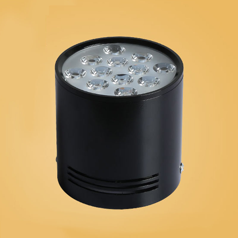 Modern Simple LED Ceiling Lamp Aluminium Cylindrical Flush Mount for Dining Room