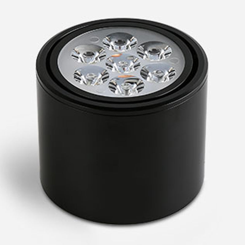 Modern Simple LED Ceiling Lamp Aluminium Cylindrical Flush Mount for Dining Room
