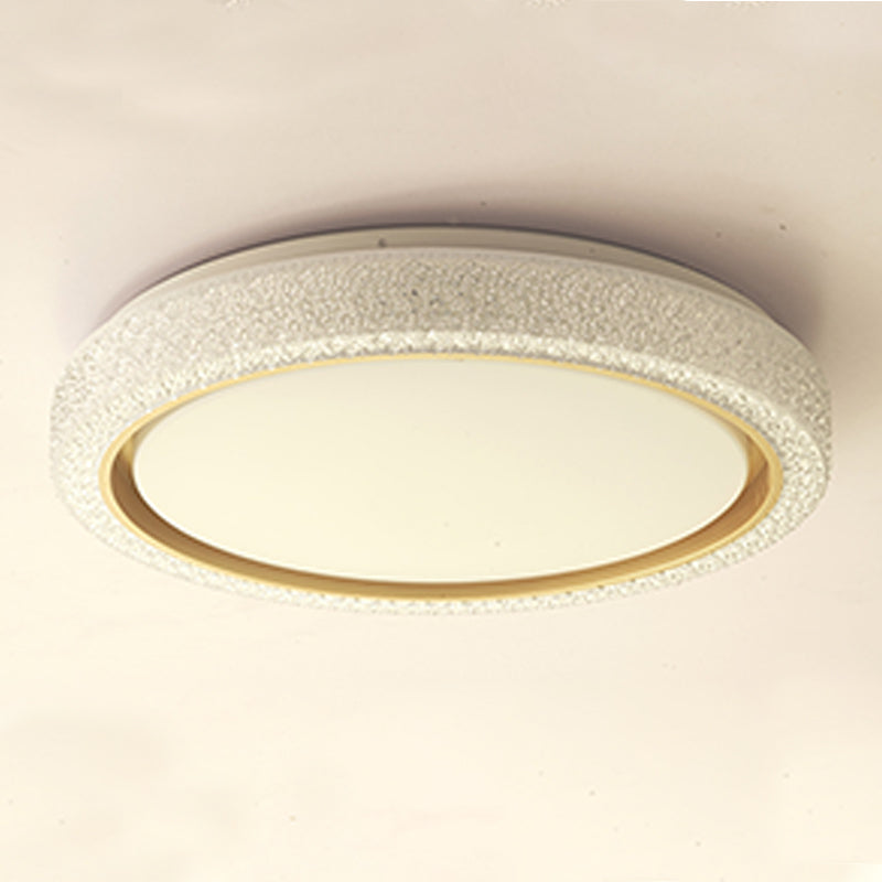 Plafonnier LED en cristal Simple et moderne, montage encastré en forme de géométrie en fer pour chambre à coucher