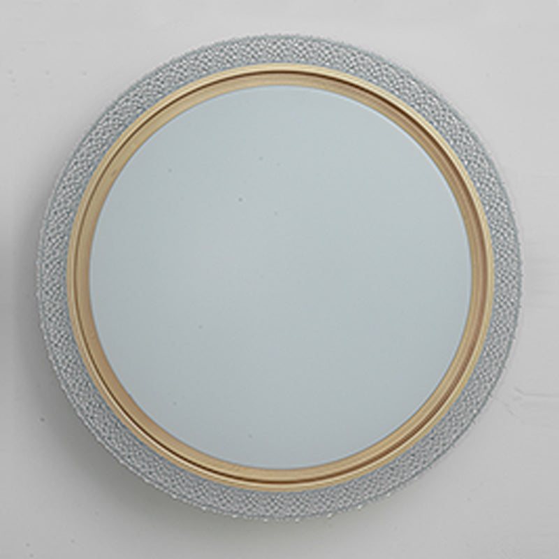 Plafonnier LED en cristal Simple et moderne, montage encastré en forme de géométrie en fer pour chambre à coucher