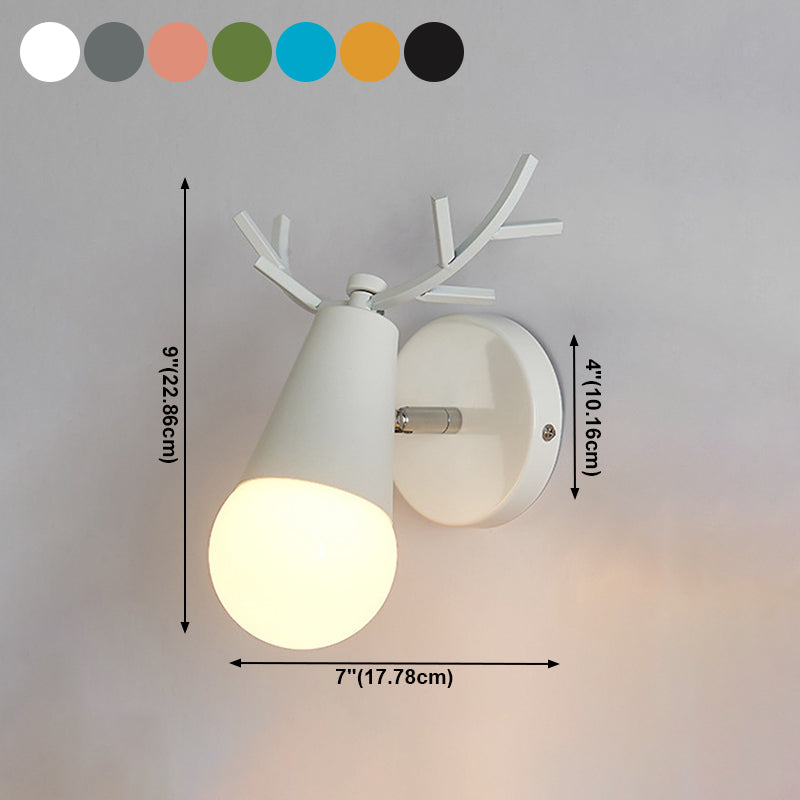 Lámpara de pared geométrica de estilo moderno metal 1 lámpara de luz de luz