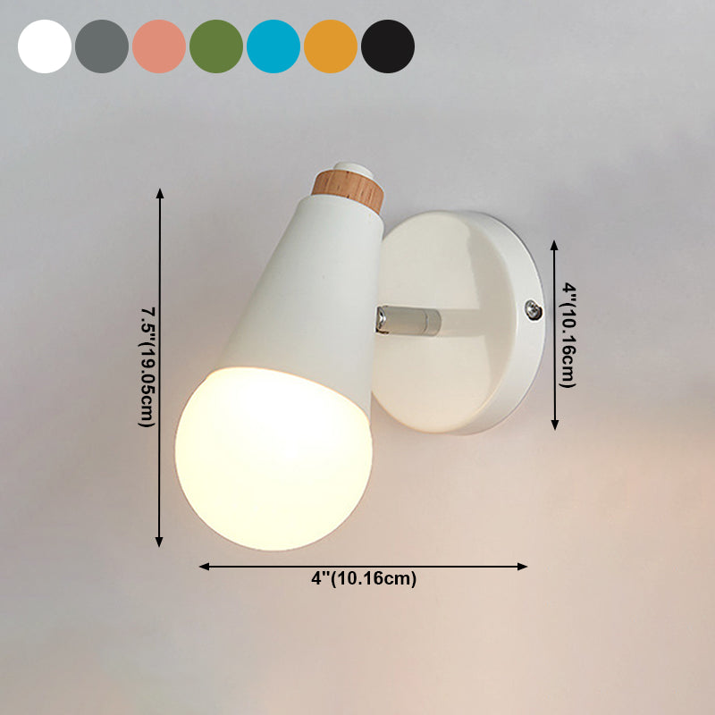 Lámpara de pared geométrica de estilo moderno metal 1 lámpara de luz de luz