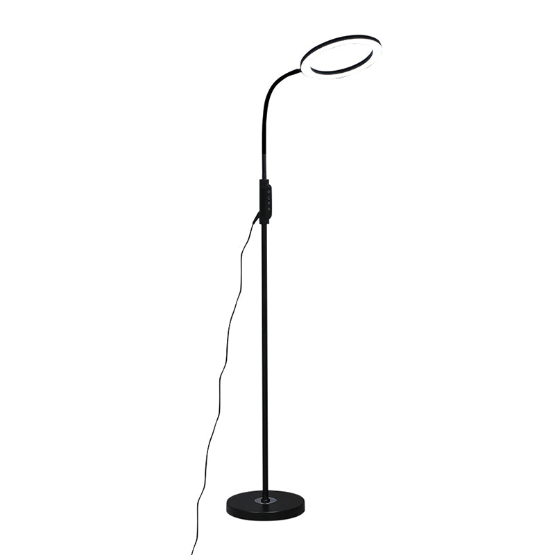 1 Light Circle Floor Lamps Modernism Metal Standard Lamps for Business Activities