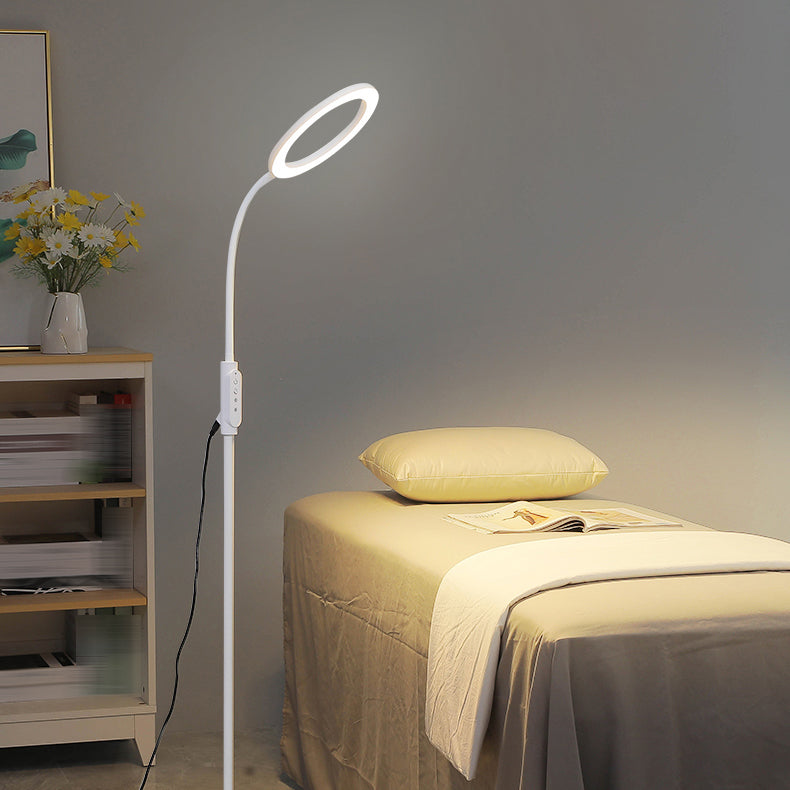 1 Light Circle Floor Lamps Modernism Metal Standard Lamps for Business Activities