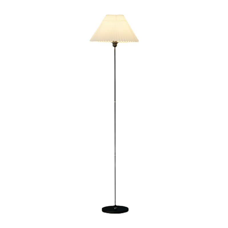1 lampes standard en forme de cône légère lampadaire en tissu moderne pour le salon