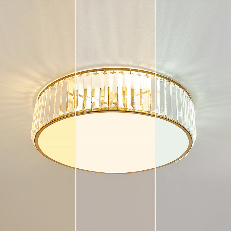 Éclairage de plafond encastré en cristal, plafonniers modernes pour salon
