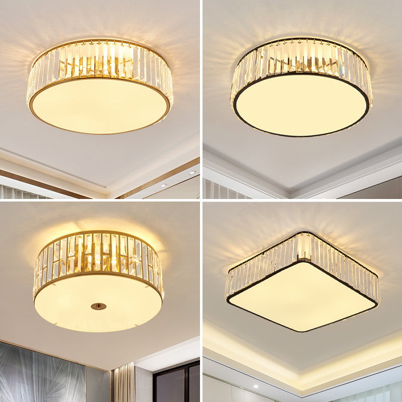 Éclairage de plafond encastré en cristal, plafonniers modernes pour salon