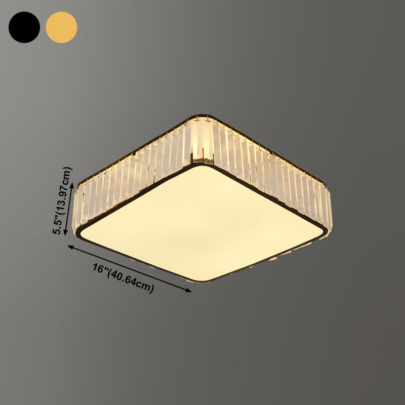 Éclairage de plafond encastré en cristal, plafonniers modernes pour salon