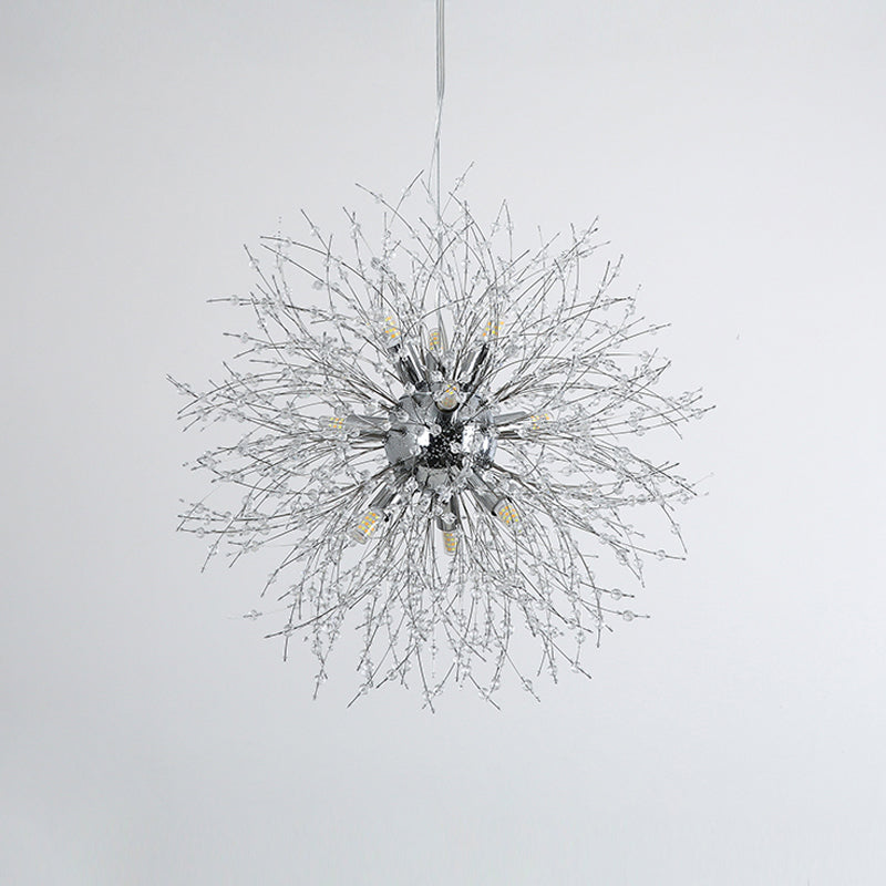 Lámparas de lámparas de araña de metal modernas Dandelion Multi-head Suspension Lamps