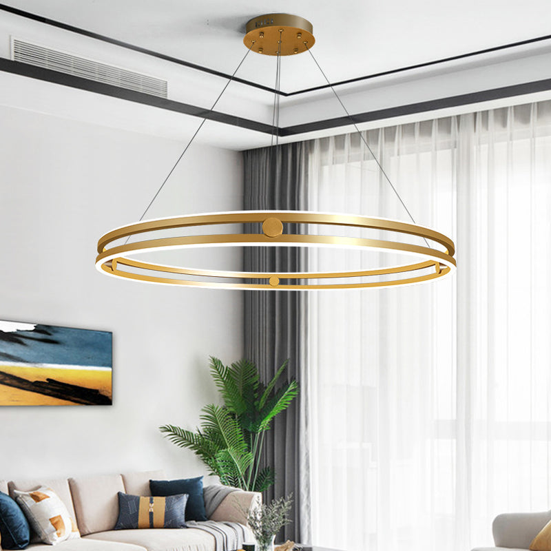 Lámparas de lámparas de metal modernas lámparas colgantes de suspensión redonda