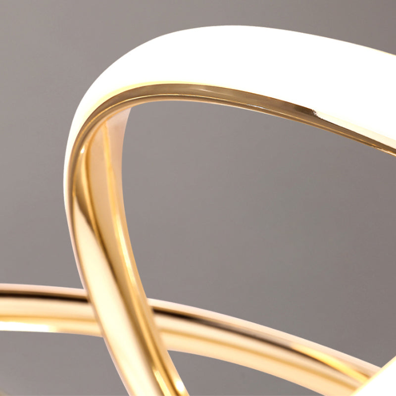 Modern Chandelier Light Fixtures Twist 1-Light Suspension Pendant Lamps for Living Room