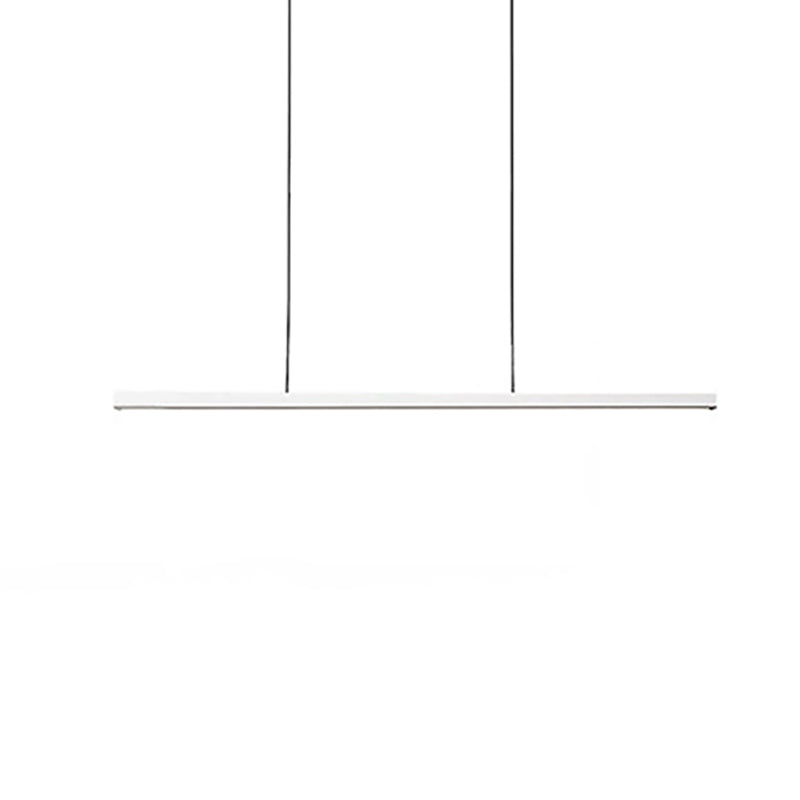 LED einfache Anhängerlampe Küche Esszimmer Moderner langer Kronleuchterleuchte für lange Streifen