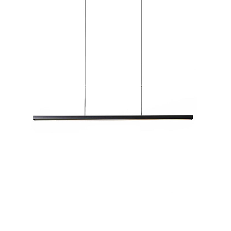 LED einfache Anhängerlampe Küche Esszimmer Moderner langer Kronleuchterleuchte für lange Streifen