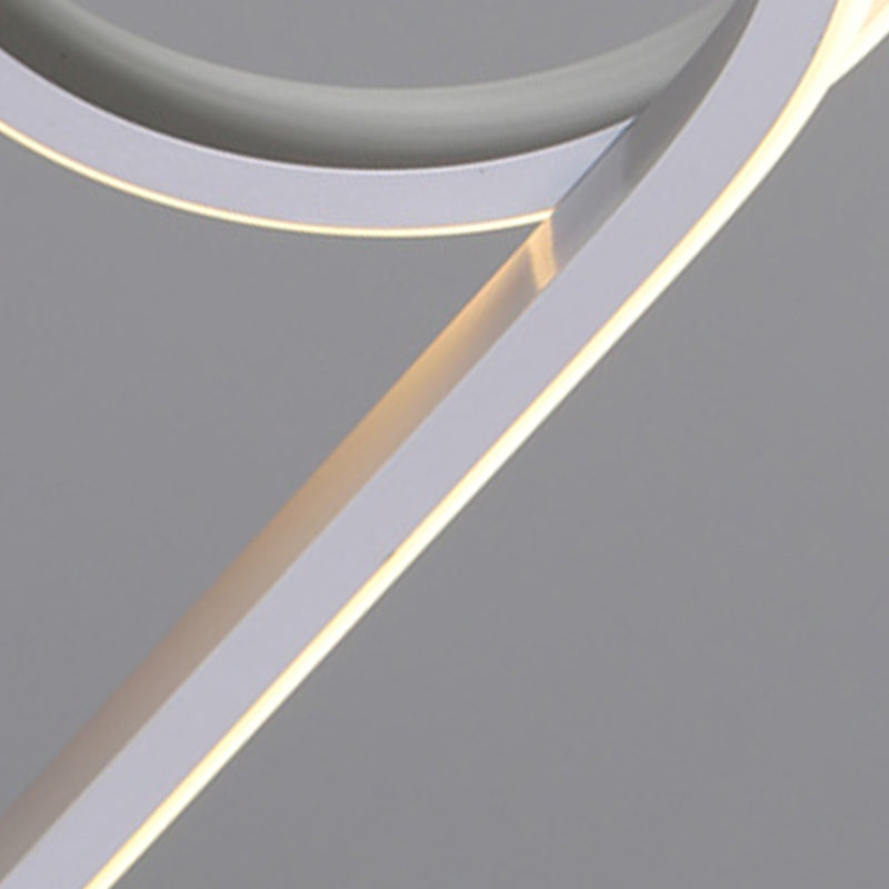 LED einfache Anhängerlampe Küche Esszimmer Moderne Kronleuchterleuchte Moderne Streifenleuchte