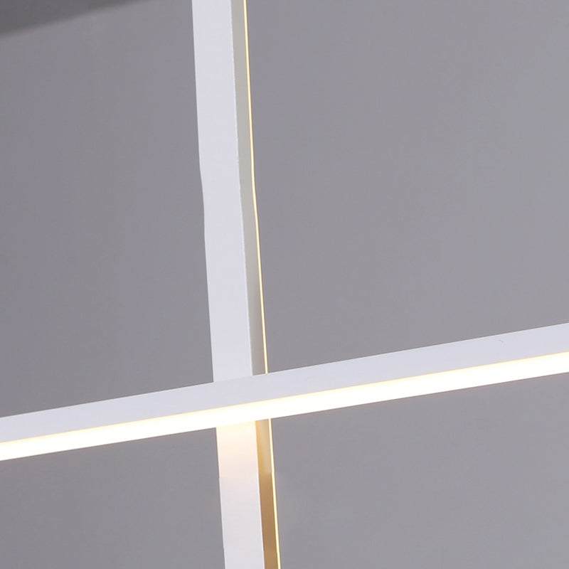 LED einfache Anhängerlampe Küche Esszimmer Moderne Kronleuchterleuchte Moderne Streifenleuchte