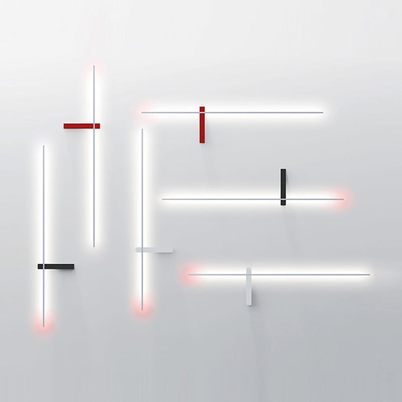 Moderner Stil Linearer Wandleuchte kreative Wandlampenvorrichtungen für Salon Café Shop