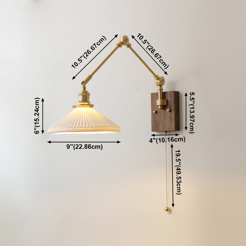 Sitting Room One Head Wall Sconce Contemporary Ceramic Wall Mounted Light Fixture