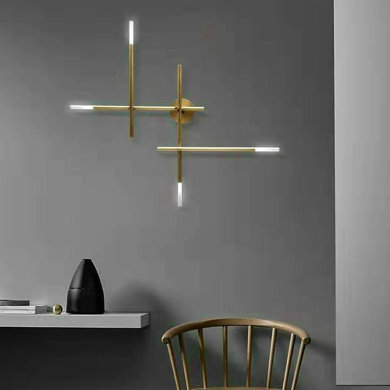 Luz de pared lineal de estilo moderno luces de apliques creativas de pared para salón