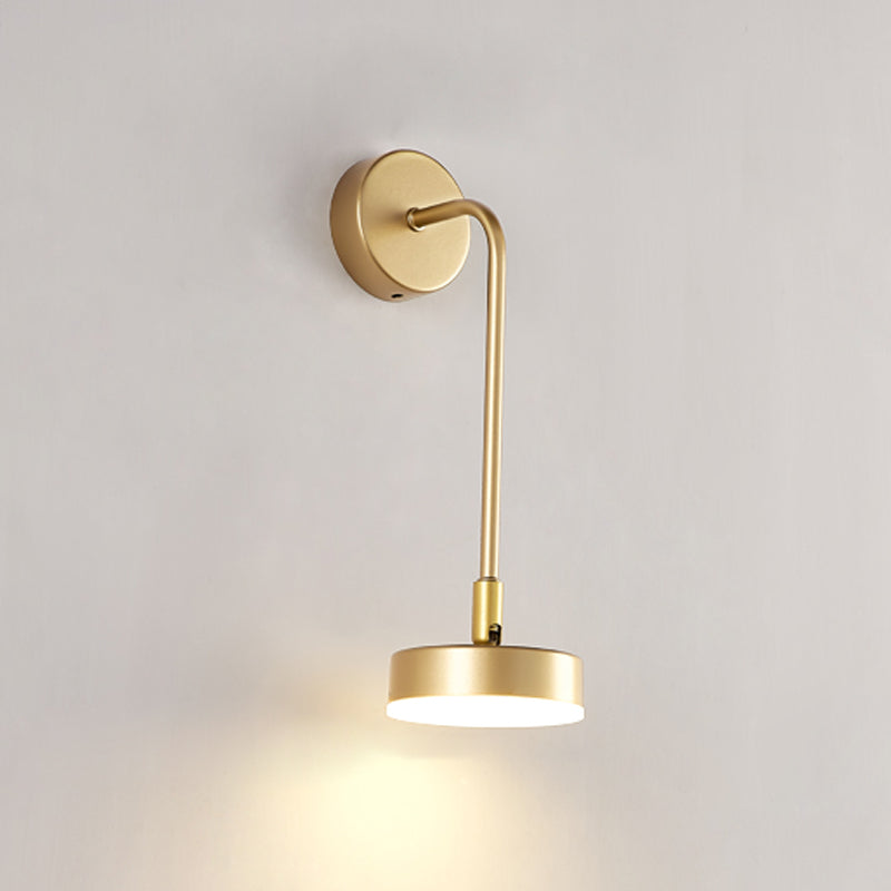 Iluminación simple montada en la pared lámpara de apliques de pared de metal de estilo de metal moderno