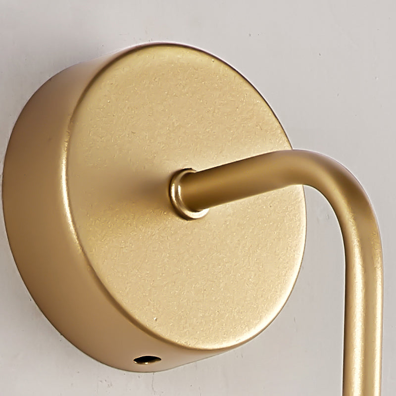 Iluminación simple montada en la pared lámpara de apliques de pared de metal de estilo de metal moderno