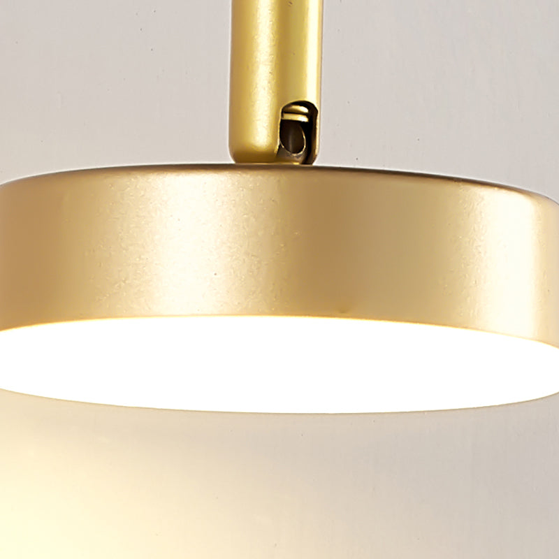 Iluminación simple montada en la pared lámpara de apliques de pared de metal de estilo de metal moderno