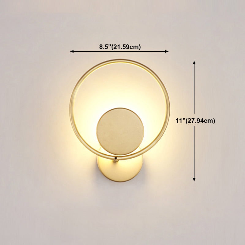 Iluminación simple montada en la pared lámpara de apliques de pared de metal de estilo de metal moderno