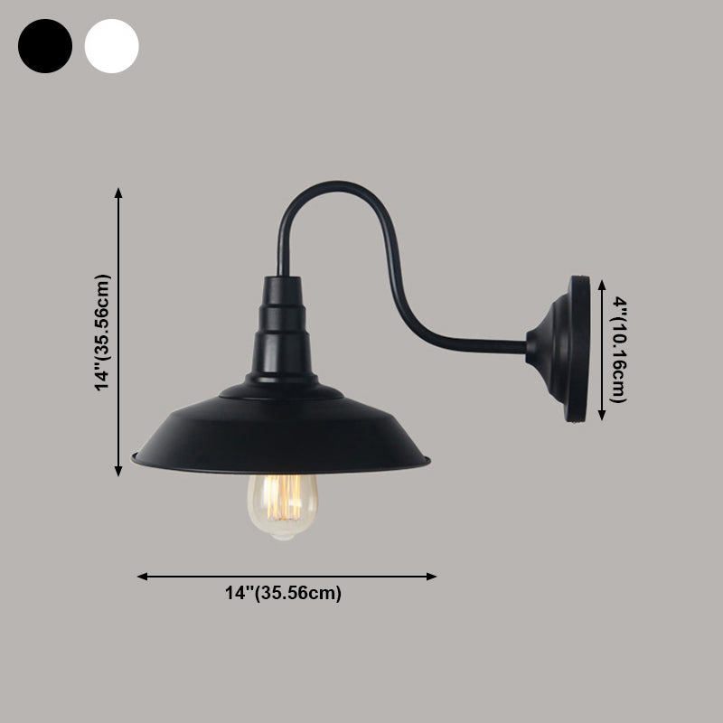 Lampada a muro di applione da parete in stile industriale a sparo da parete in metallo lampada montata
