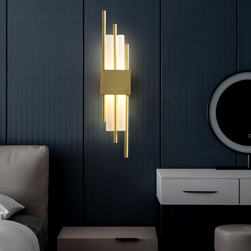 Modern Linear Wall Sconce Household Wall Lamp Fixture for Bedroom Sitting Room