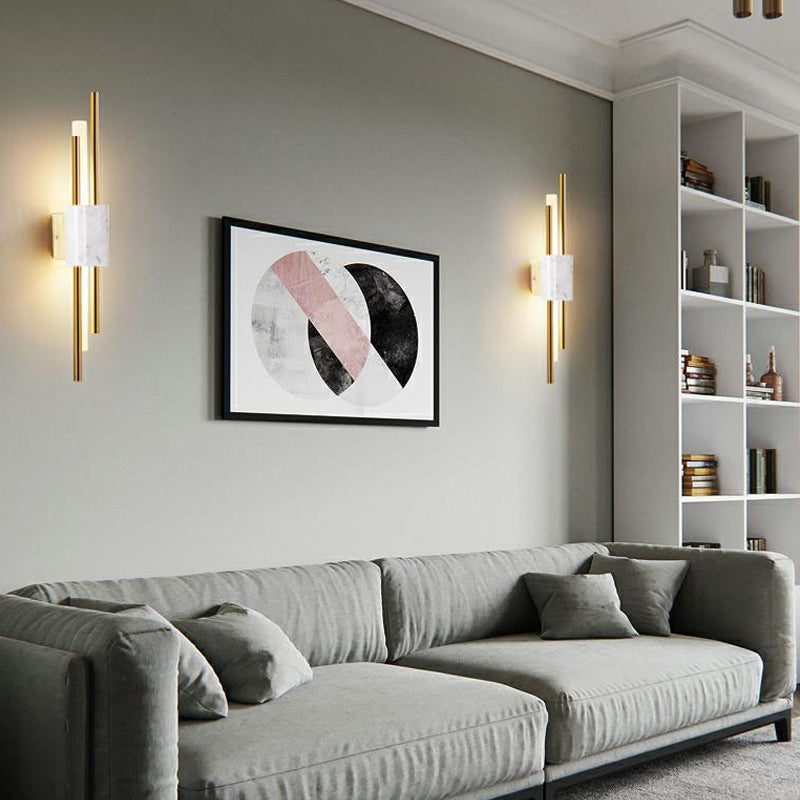 Modern Linear Wall Sconce Household Wall Lamp Fixture for Bedroom Sitting Room