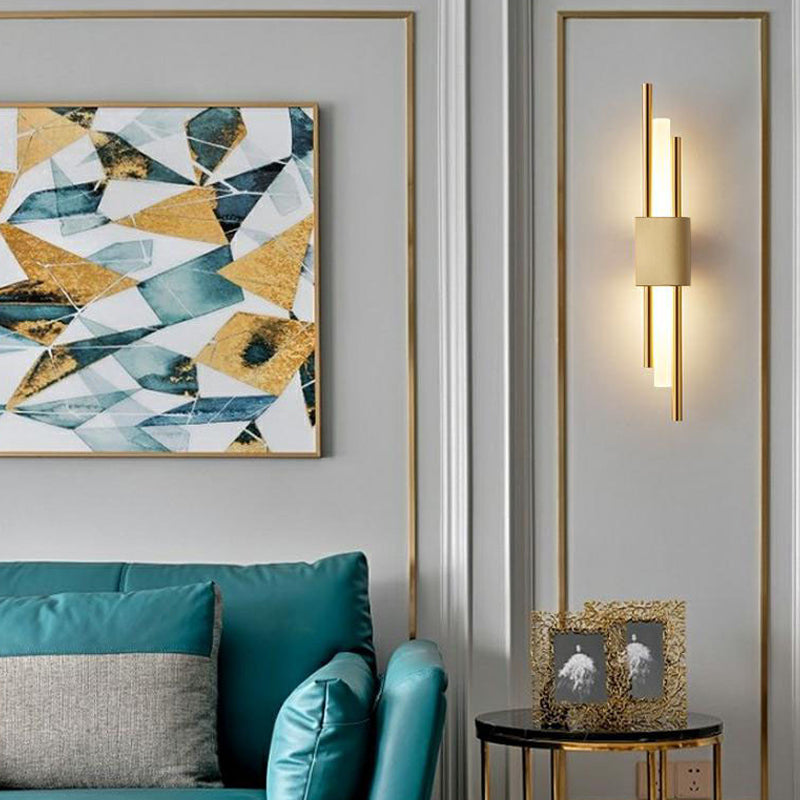 Modern Linear Wall Sconce Household Wall Lamp Fixture for Bedroom Sitting Room