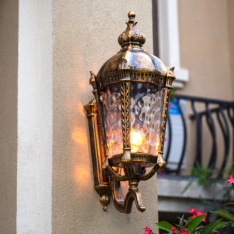 Luce di applique da parete in vetro Luce da parete in stile vintage Luce