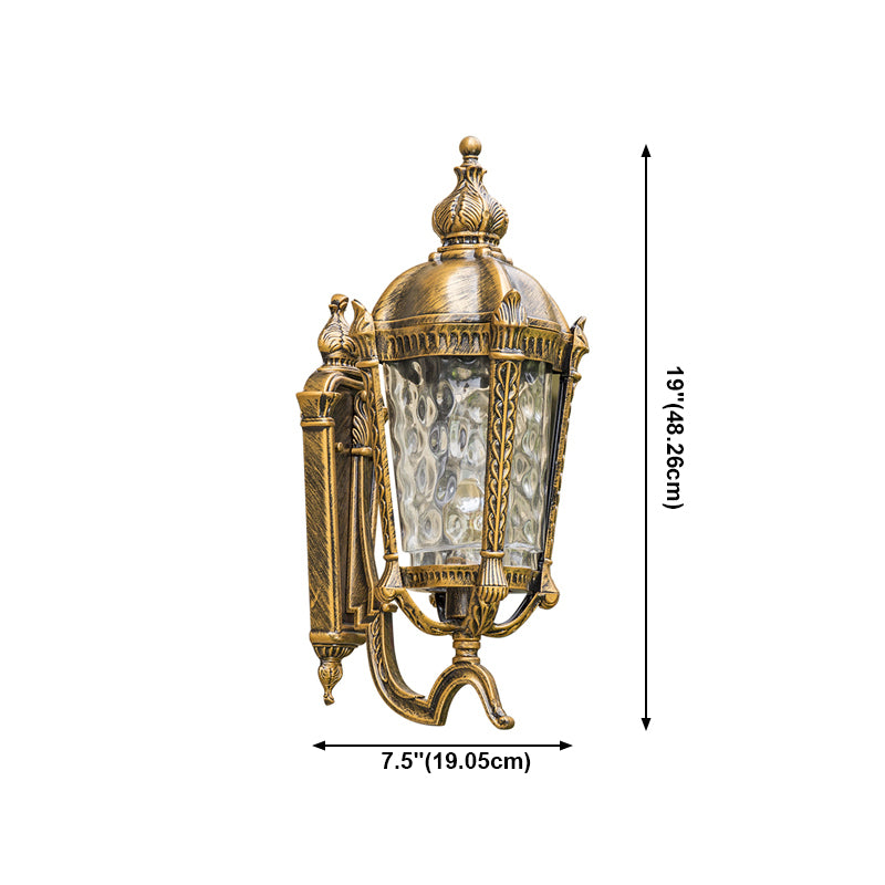 Luce di applique da parete in vetro Luce da parete in stile vintage Luce