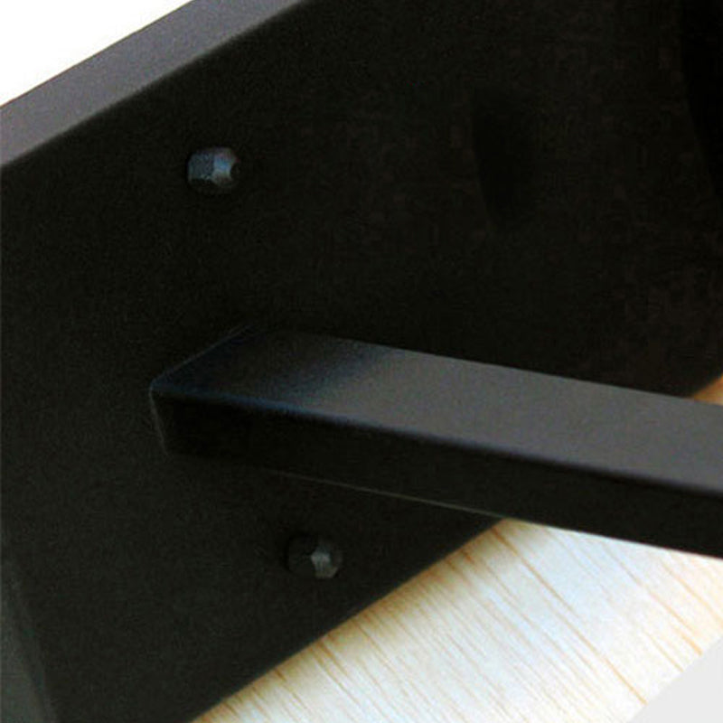 Semplice illuminazione a parete in stile industriale in vetro sconce in nero