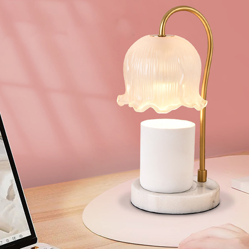 Flower Table Lamp Modern Aromatherapy Melting Wax Desk Lamp (Without Aromatherapy Candles)