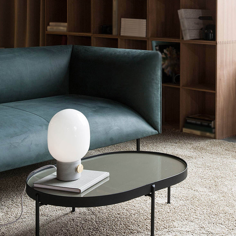 Nordic Style Simple Marble Table Lamp Modern Style Glass Desk Lamp for Study Bedroom