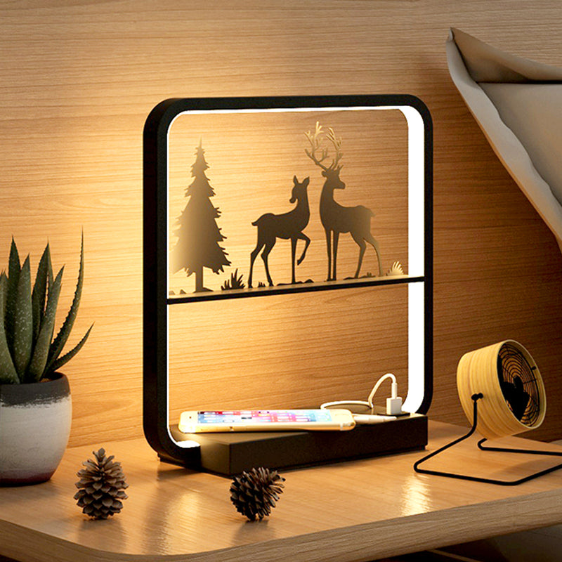 Modern Simple Table Lamp Household Linear Table Light Fixture for Living Room Bedroom