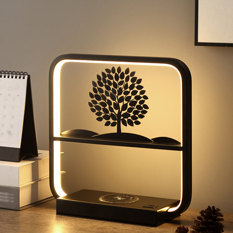 Modern Simple Table Lamp Household Linear Table Light Fixture for Living Room Bedroom