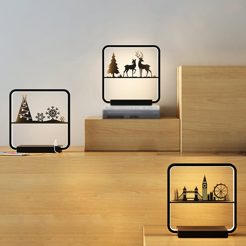 Modern Simple Table Lamp Household Linear Table Light Fixture for Living Room Bedroom