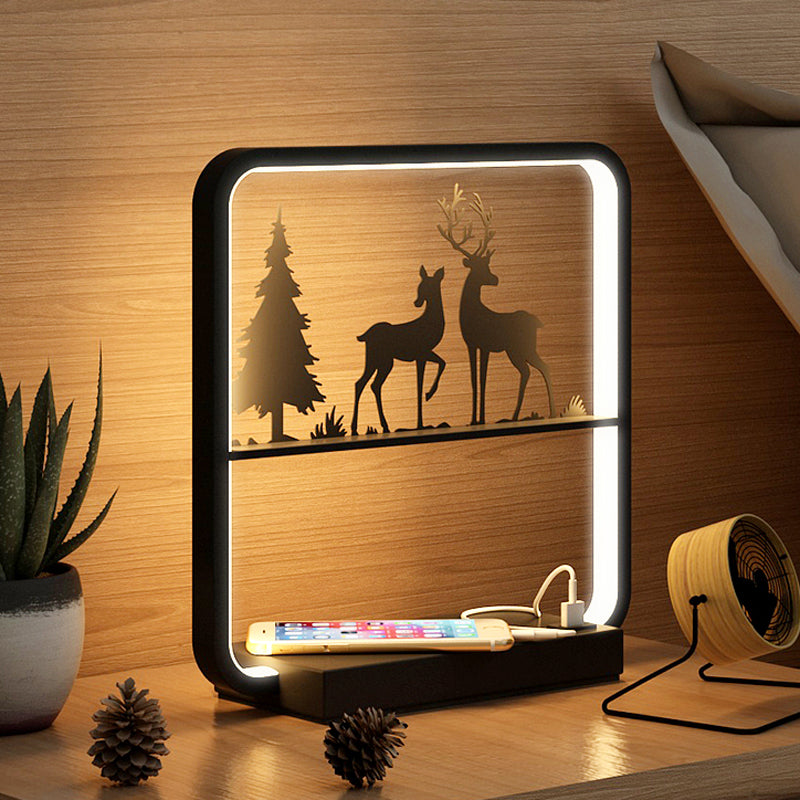 Modern Simple Table Lamp Household Linear Table Light Fixture for Living Room Bedroom