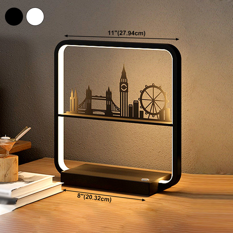 Modern Simple Table Lamp Household Linear Table Light Fixture for Living Room Bedroom