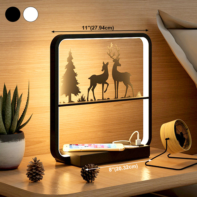 Modern Simple Table Lamp Household Linear Table Light Fixture for Living Room Bedroom