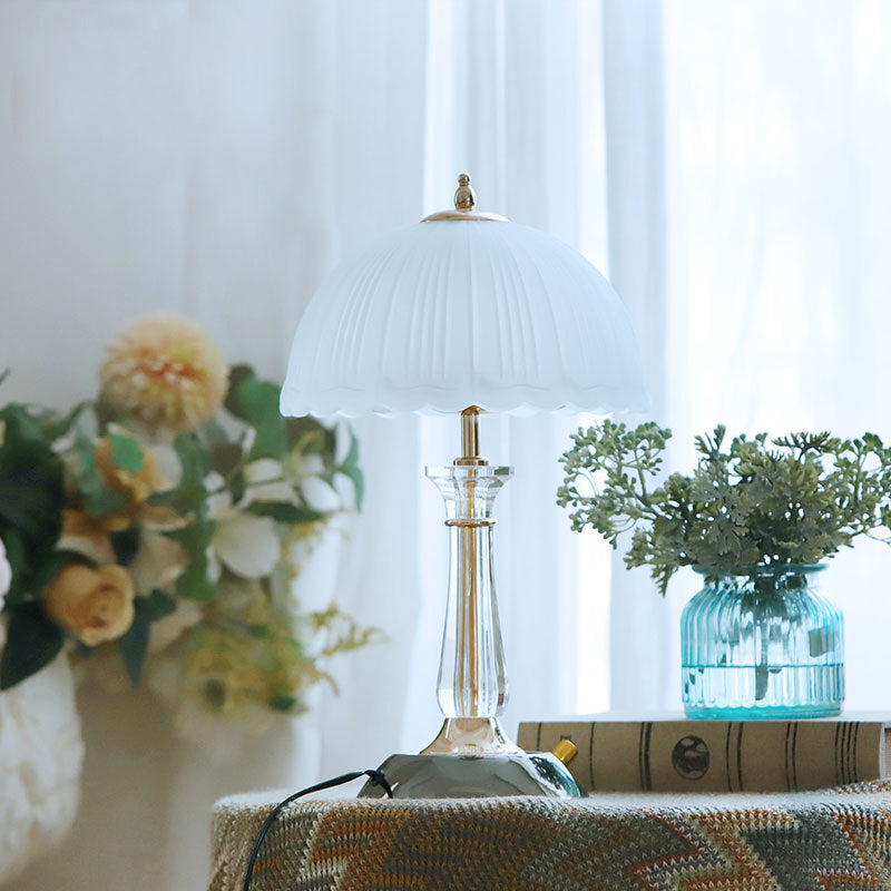 Dome Shape Table Lamp Nordic Style 1 Light Table Light for Bedroom