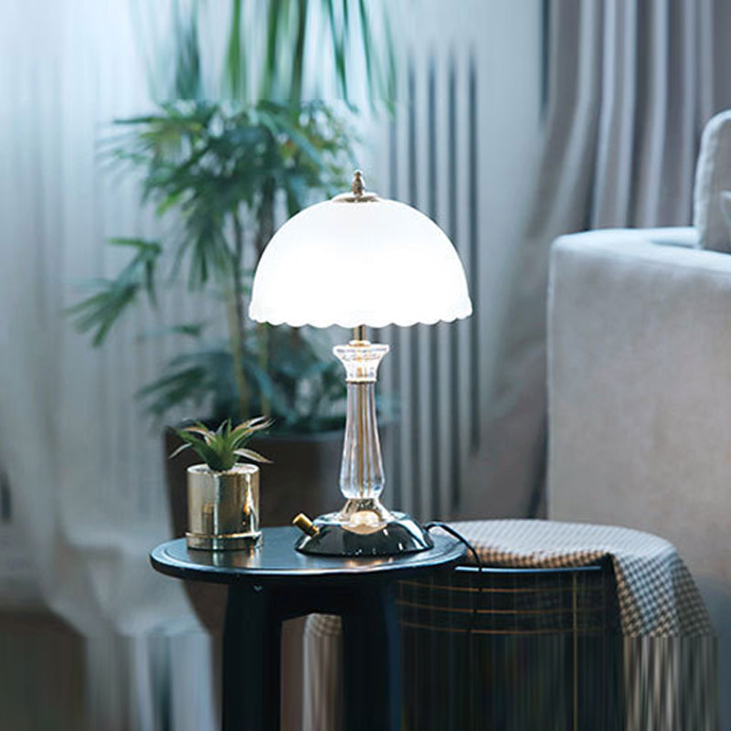 Dome Shape Table Lamp Nordic Style 1 Light Table Light for Bedroom