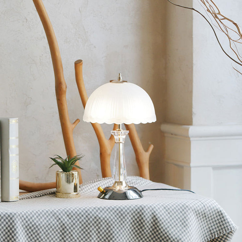 Dome Shape Table Lamp Nordic Style 1 Light Table Light for Bedroom