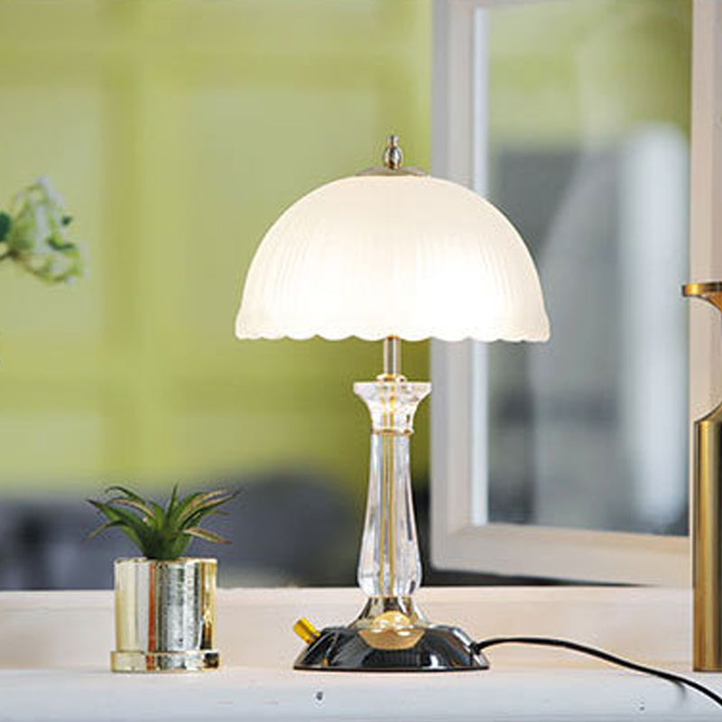 Dome Shape Table Lamp Nordic Style 1 Light Table Light for Bedroom