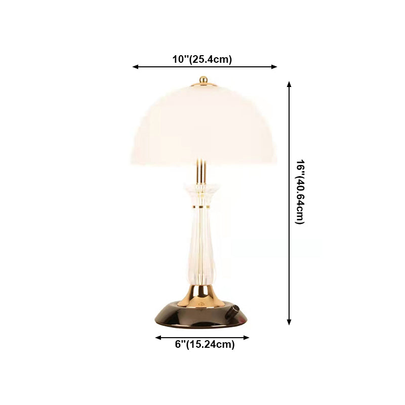 Dome Shape Table Lamp Nordic Style 1 Light Table Light for Bedroom