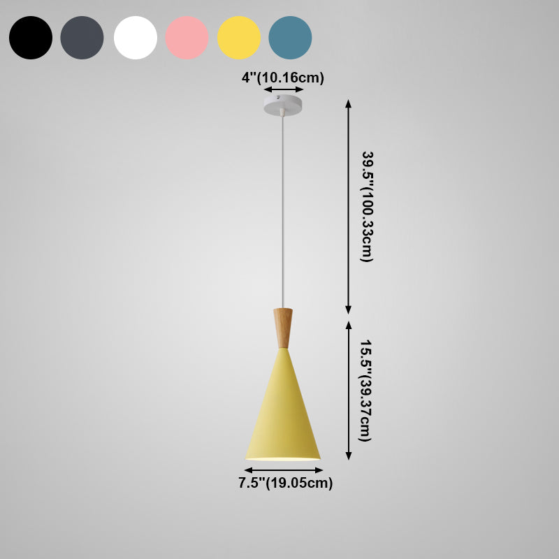Simplicity Suspension Pendant Multi-color Hanging Pendant Lights for Bedroom