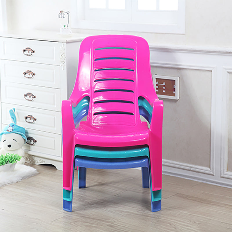 Fauteuils de salle à manger en plastique d'intérieur modernes, fauteuils de salle à manger empilables avec échelle arrière