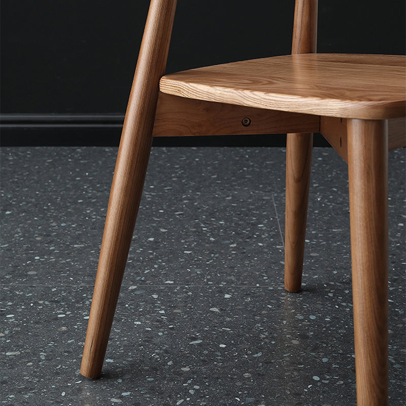 Hedendaagse houten eetkamerstoel Open Back Dining Side Chair (set van 2)