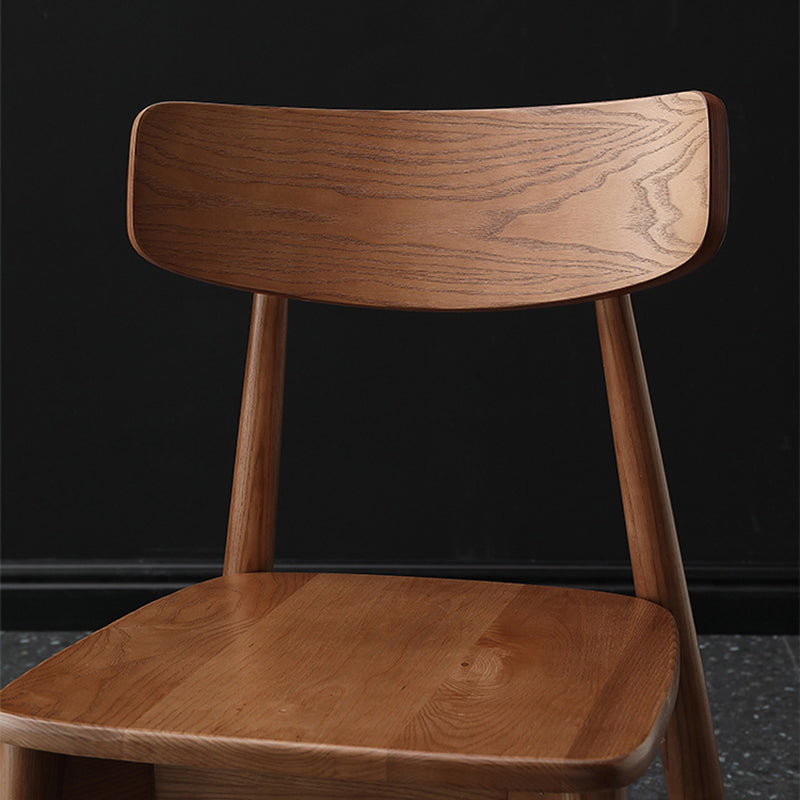 Hedendaagse houten eetkamerstoel Open Back Dining Side Chair (set van 2)
